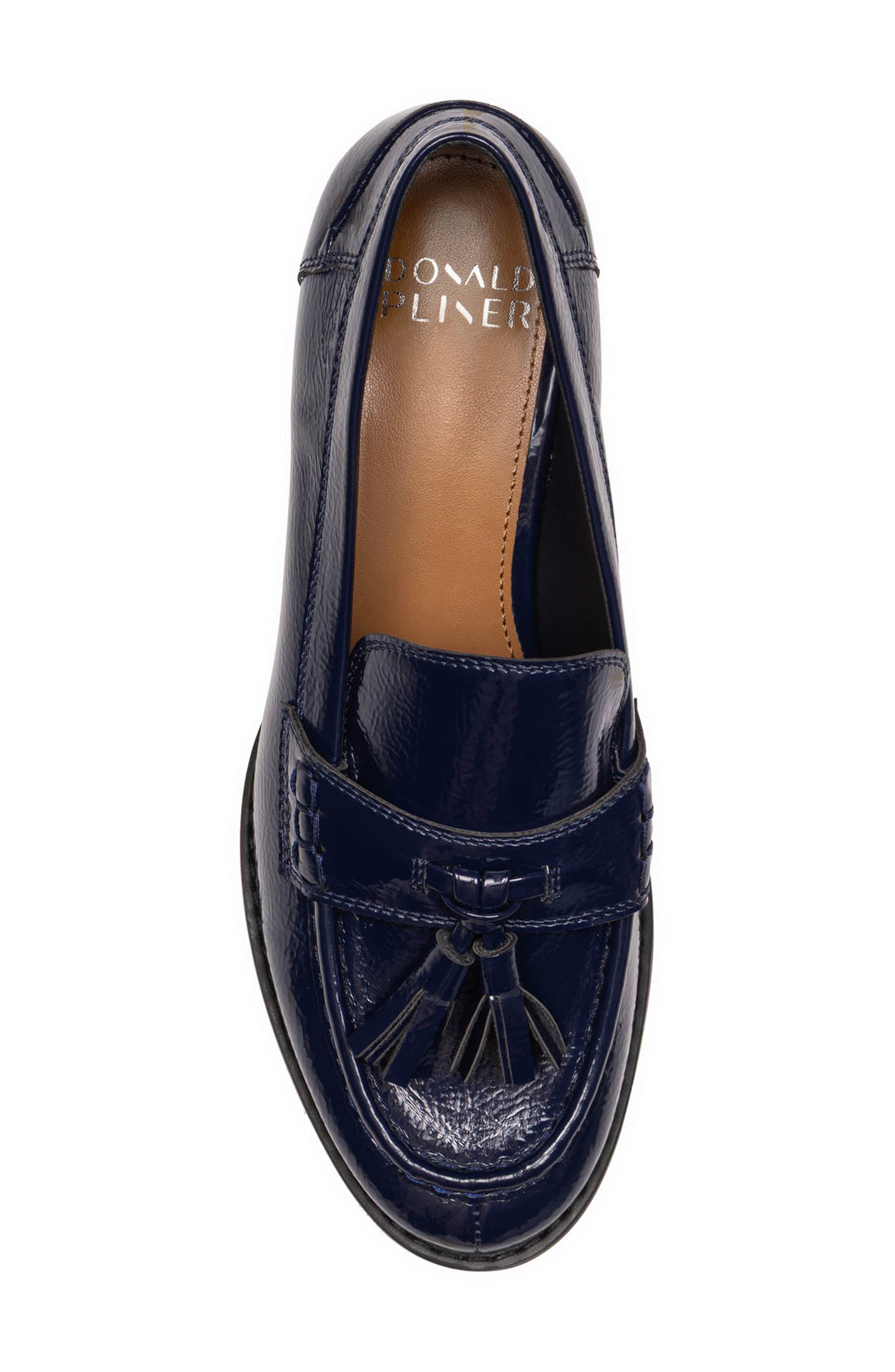 Donald Pliner Tassel Loafer Pump, Alternate, color, Navy