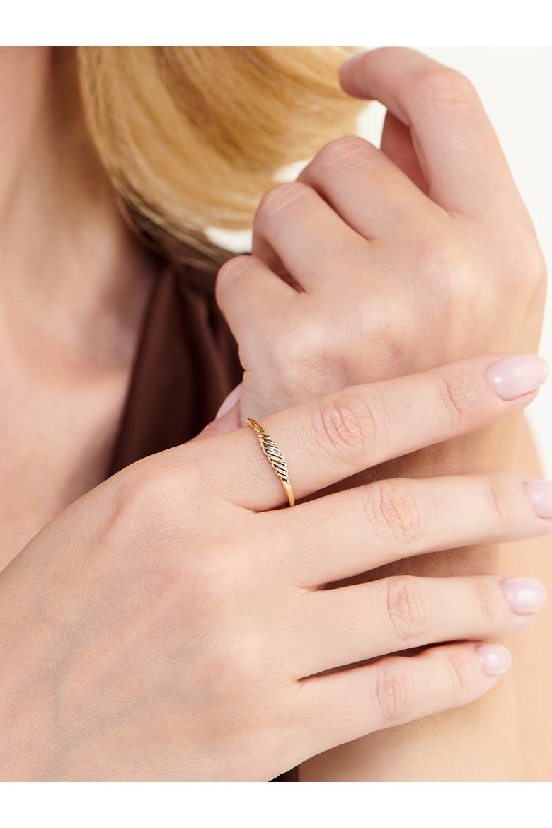 Rope Ring in 14K Gold, Alternate, color, Gold