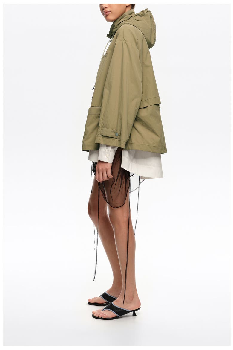 Fluid A-Line Trench, Alternate, color, KHAKI