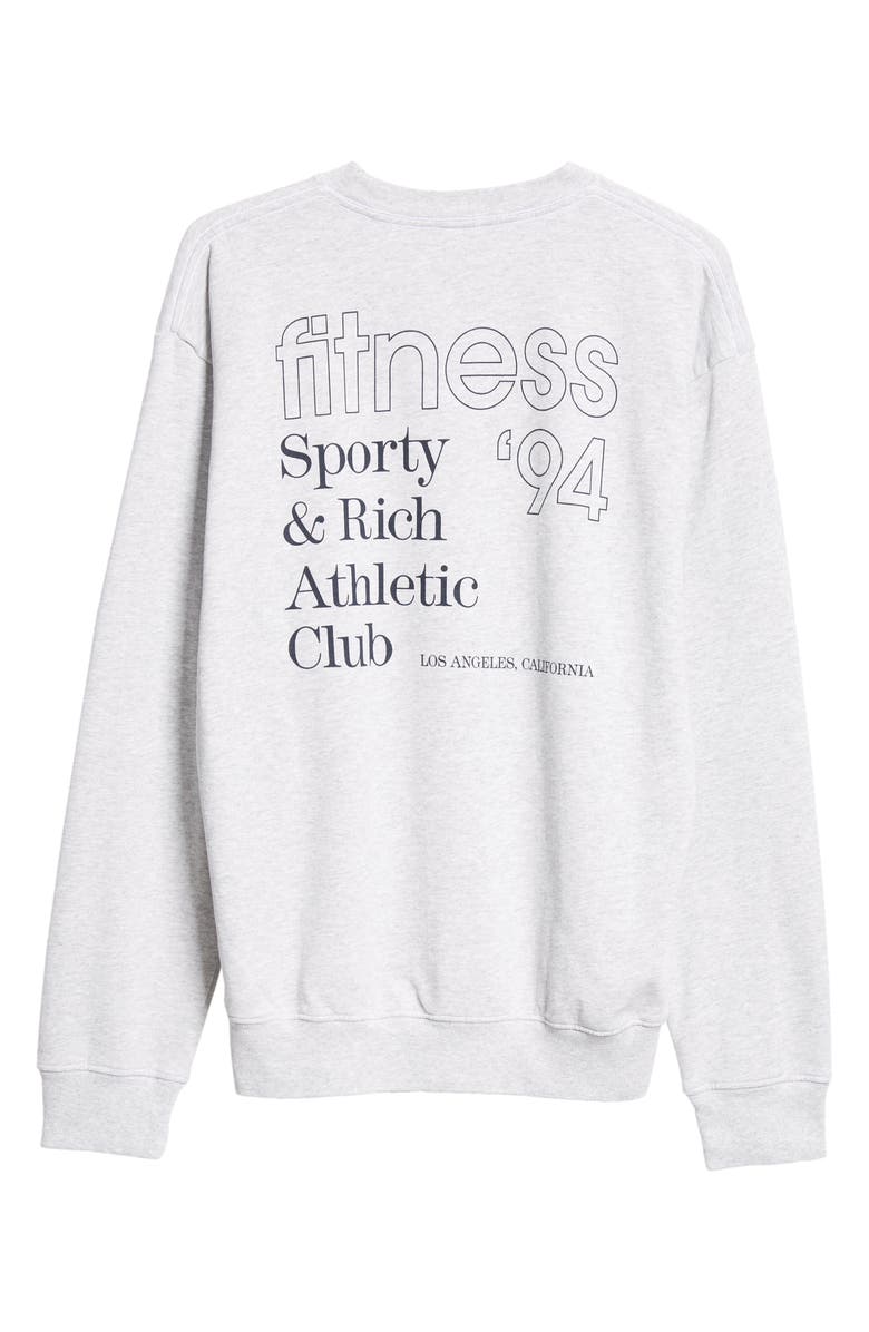 Sporty & Rich Fitness 94 Crewneck Cotton Blend Sweatshirt, Alternate, color, 