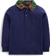 Mini Boden Kids' Long Sleeve Smart Polo