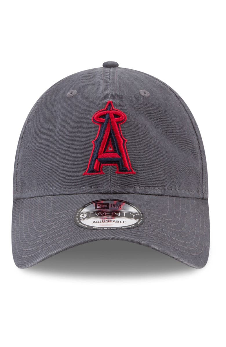 New Era Men's New Era Graphite Los Angeles Angels Fashion Core Classic 9TWENTY Adjustable Hat, Alternate, color, 