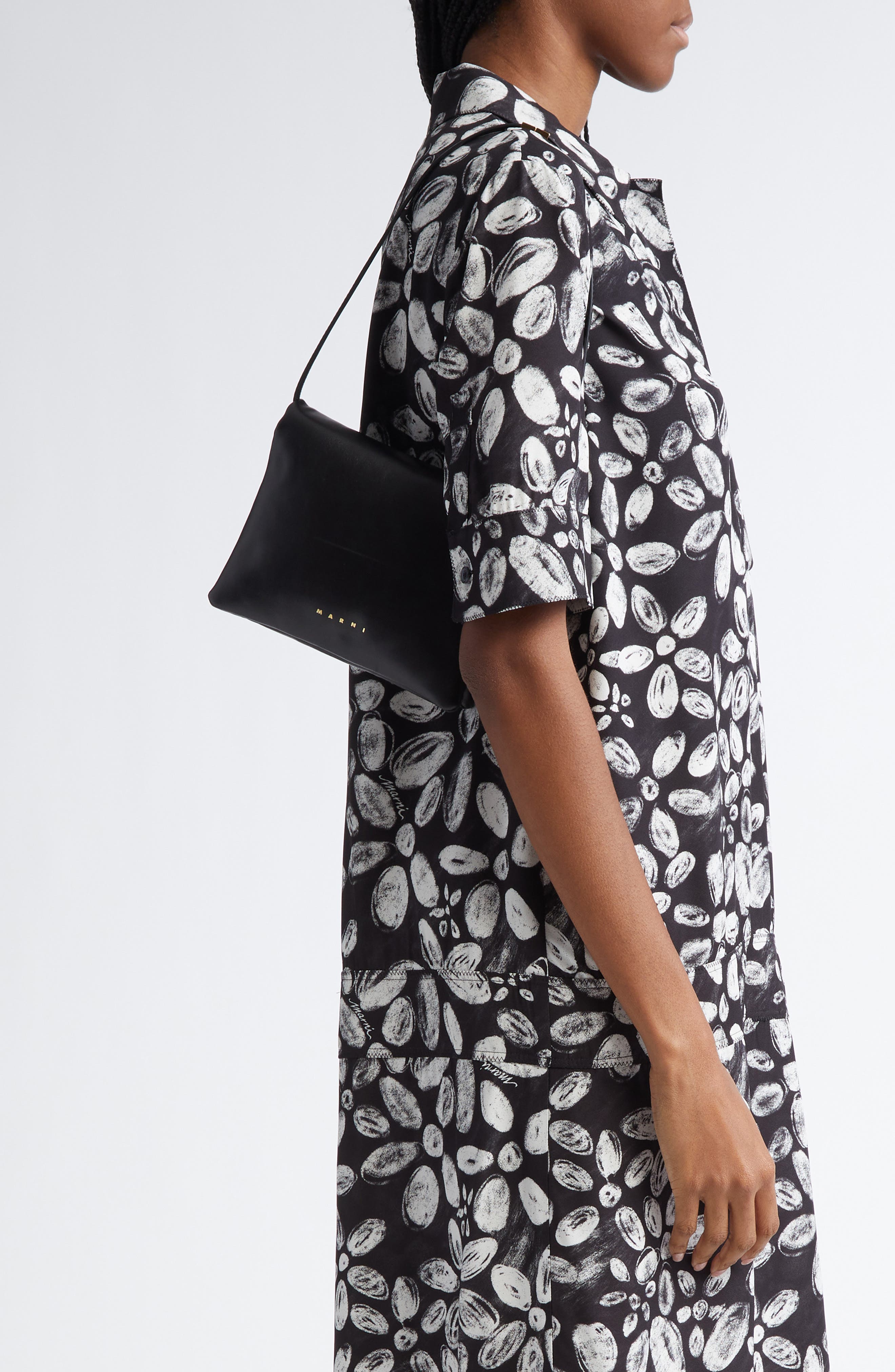 Marni Prisma Leather Crossbody Bag, Alternate, color, 