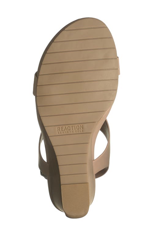 Reaction Kenneth Cole Greatly Platform Wedge Sandal In Chai