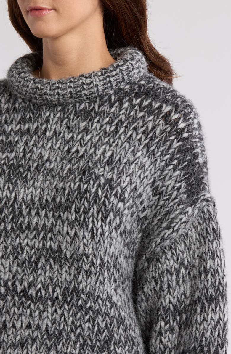 Lunya Lofty Wool Blend Whipstitch Mock Neck Sweater, Alternate, color,