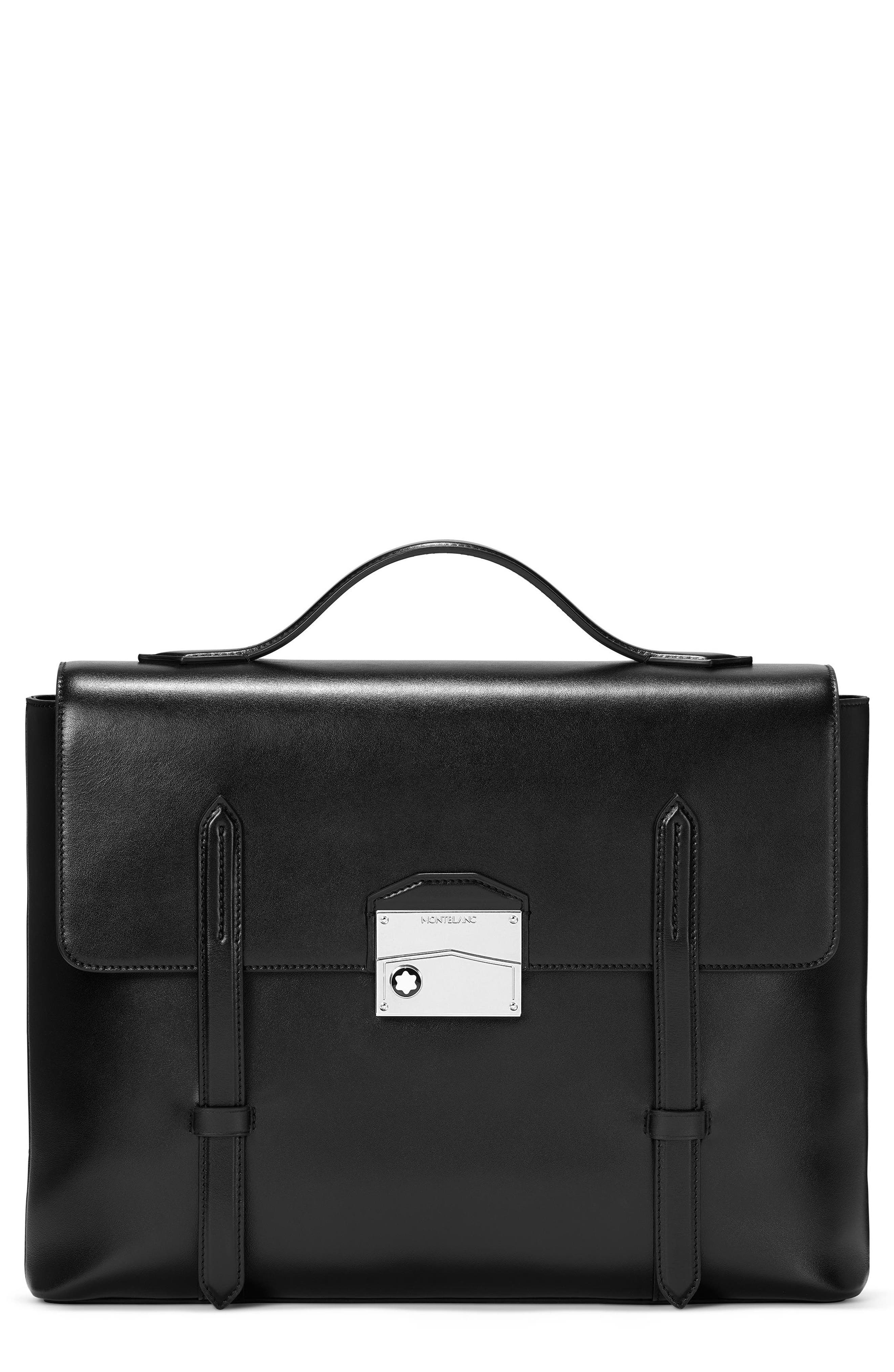 Montblanc Meisterstück Neo Leather Briefcase, Main, color, 