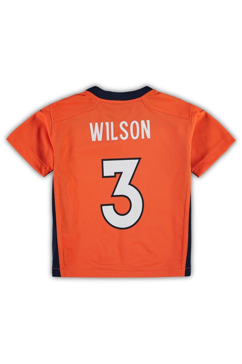 Preschool Nike Russell Wilson Orange Denver Broncos Game Jersey, Alternate, color, Orange