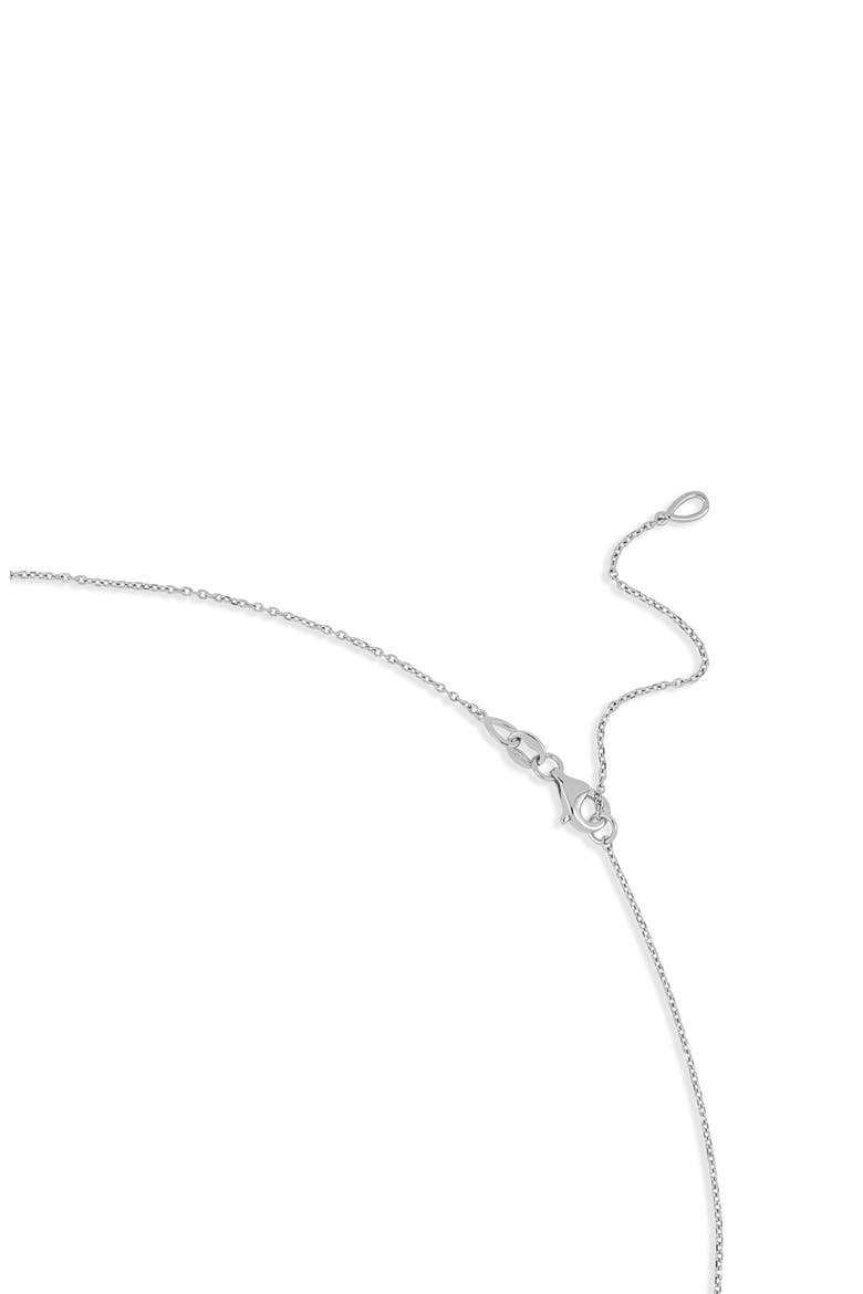 Gatsby 18K White Gold Diamond Circle Pendant Necklace, Alternate, color, 18KW