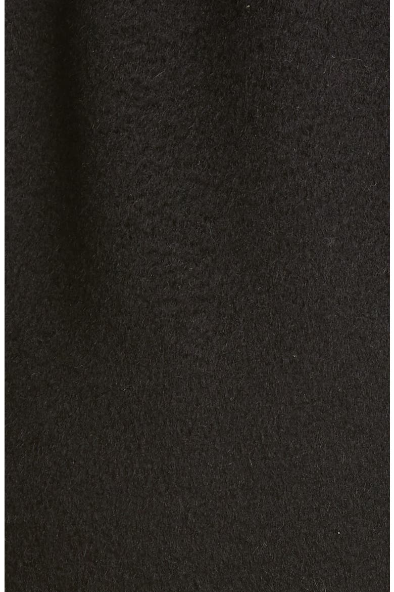 Rialto Hooded Camel Hair Coat, Alternate, color, BLACK