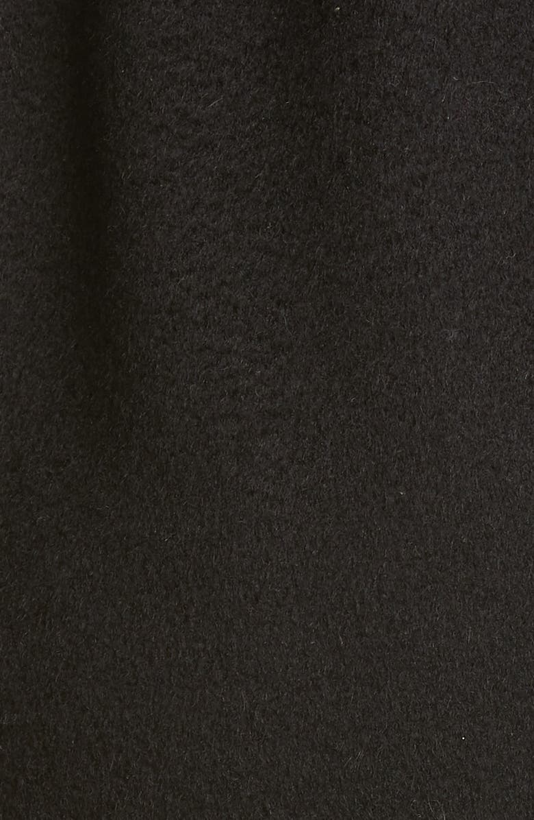 Max Mara Rialto Hooded Camel Hair Coat, Alternate, color, Black