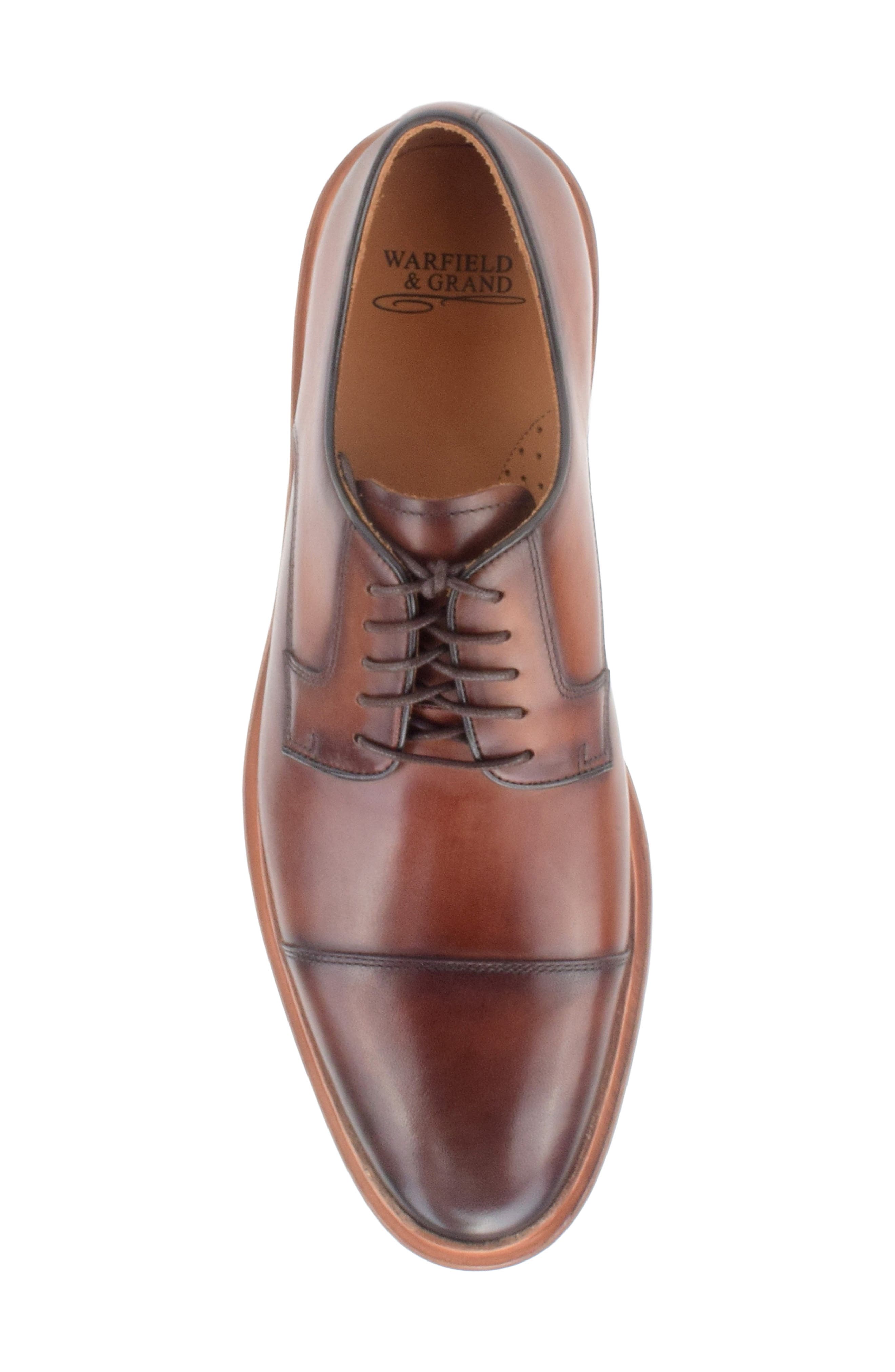 Ducasse Cap Toe Derby, Alternate, color, COGNAC