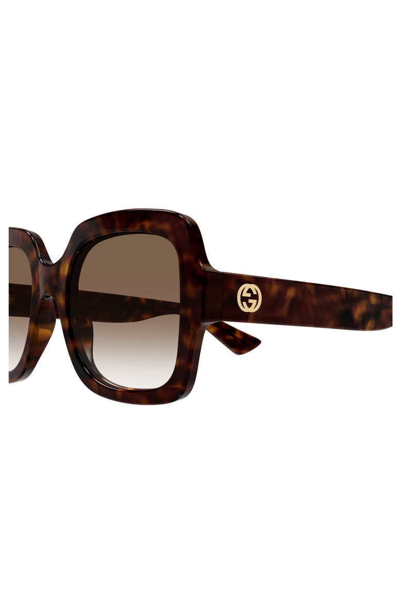 Gucci 54mm Gradient Rectangular Sunglasses, Alternate, color, 