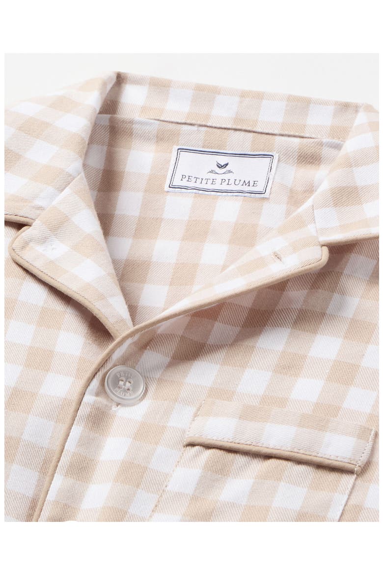 Kids' Twill Pajamas, Alternate, color, BEIGE