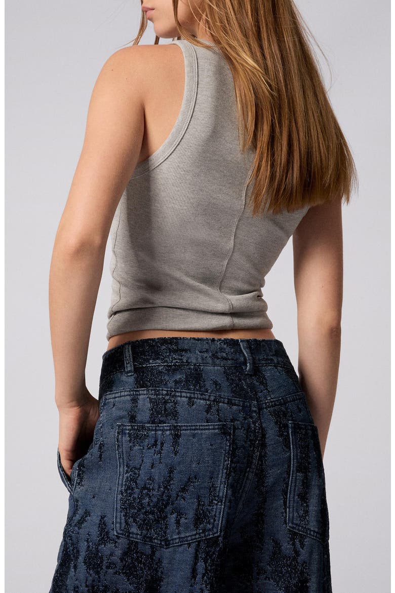 Hight Waist Barrel Legs Jeans, Alternate, color, DARK BLUE