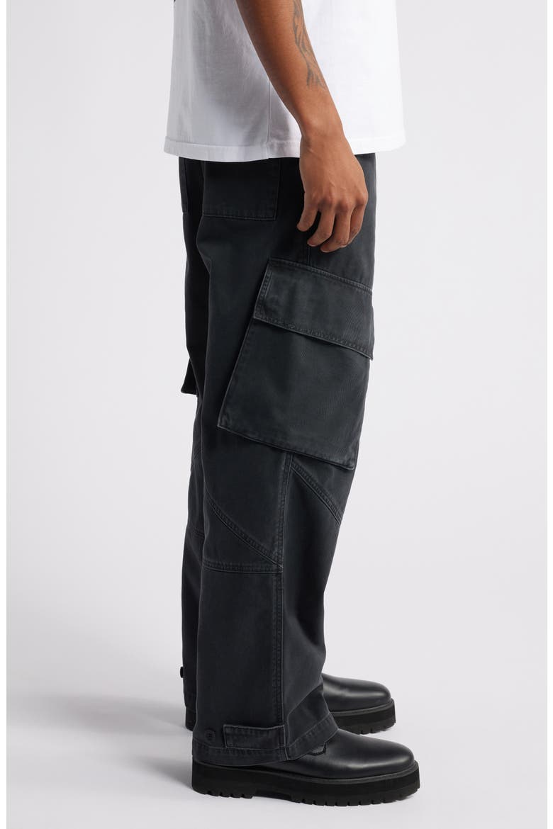 Wilson Wide Leg Cargo Jeans, Alternate, color, VINTAGE BLACK