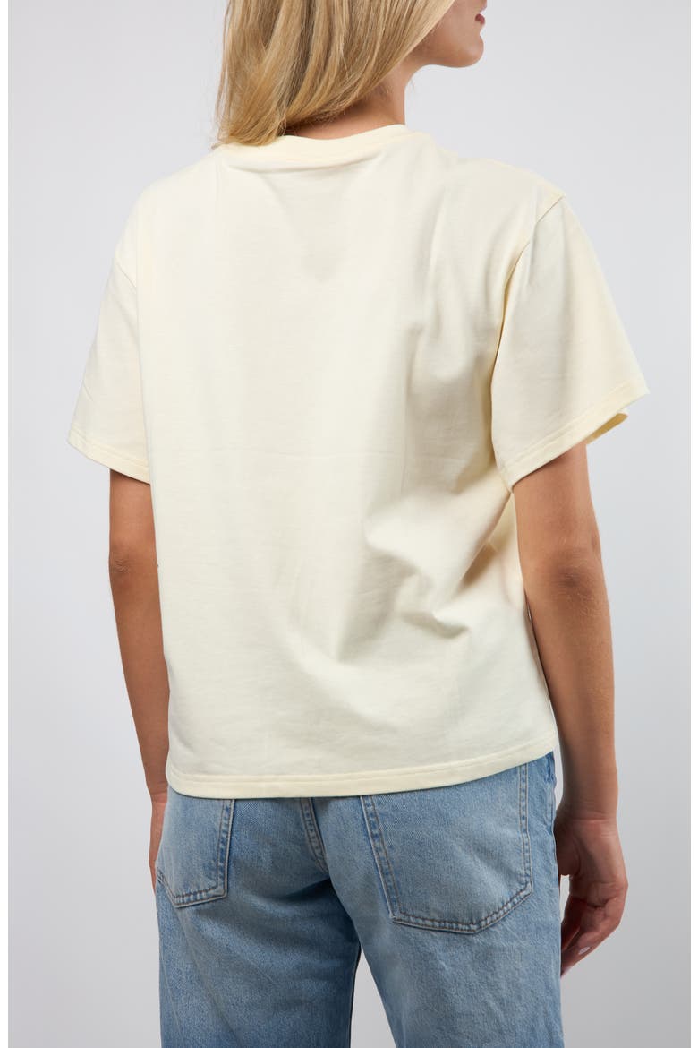 Caviar Boxy Cotton Graphic T-Shirt, Alternate, color, CREAM