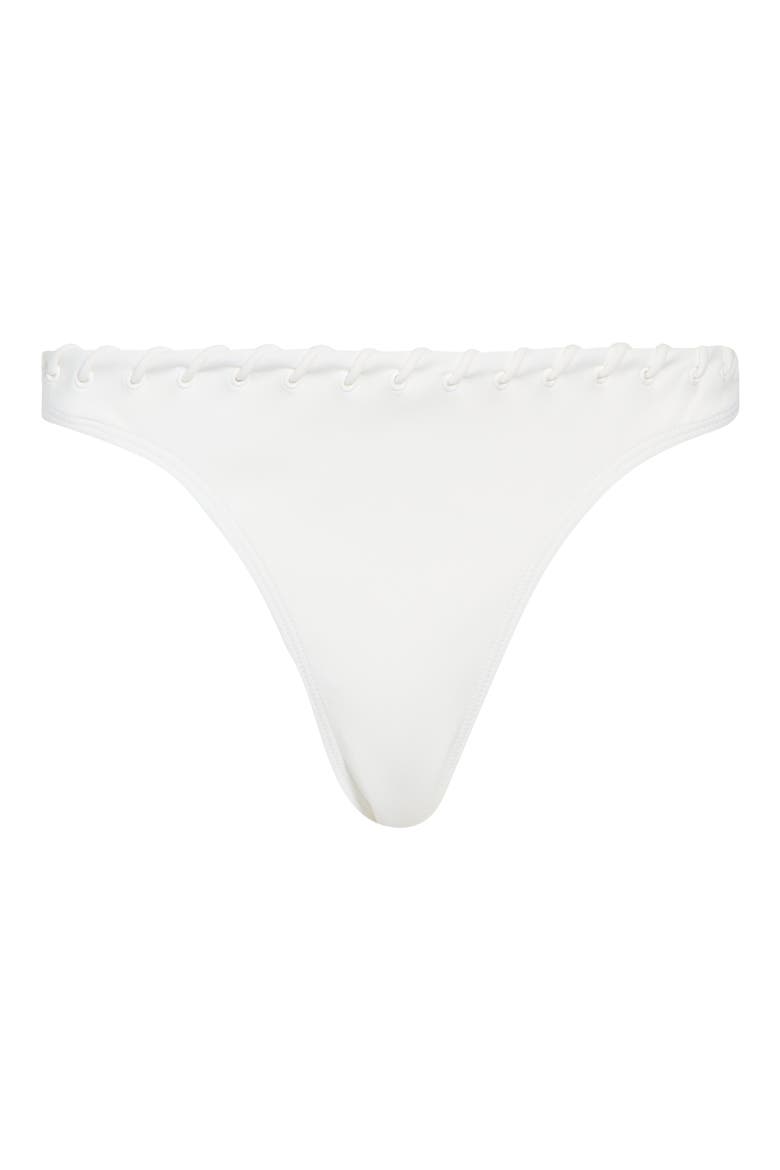 Whipstitch Bikini Bottoms, Alternate, color, WHITE001