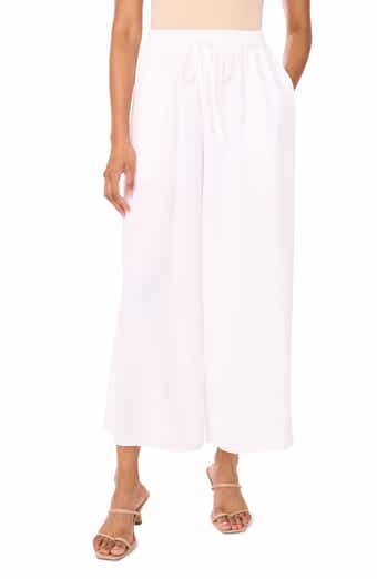 Vince Camuto Crinkled Drawstring Waist Pants
