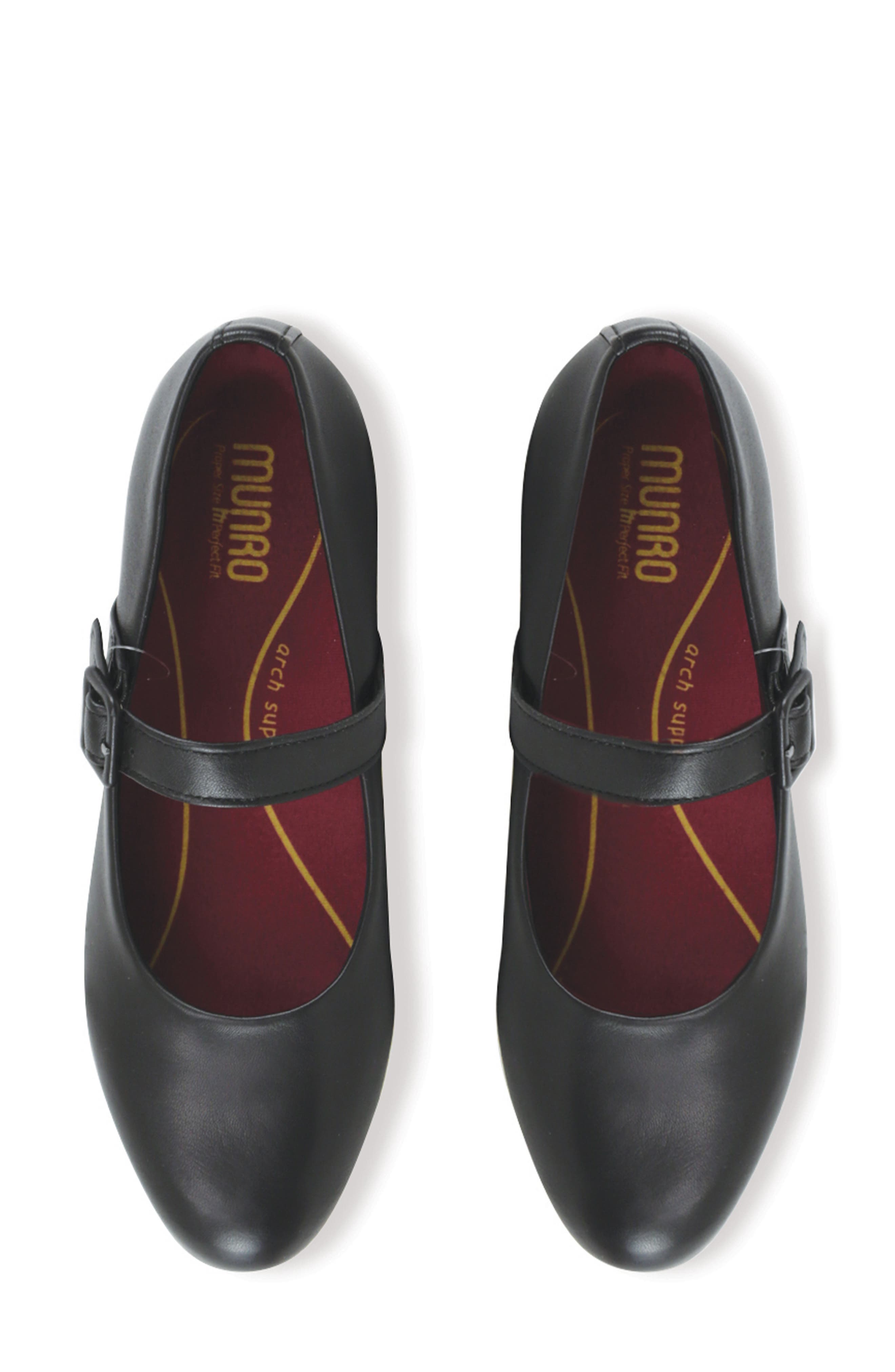 Mary Jane Flat, Alternate, color, BLACK