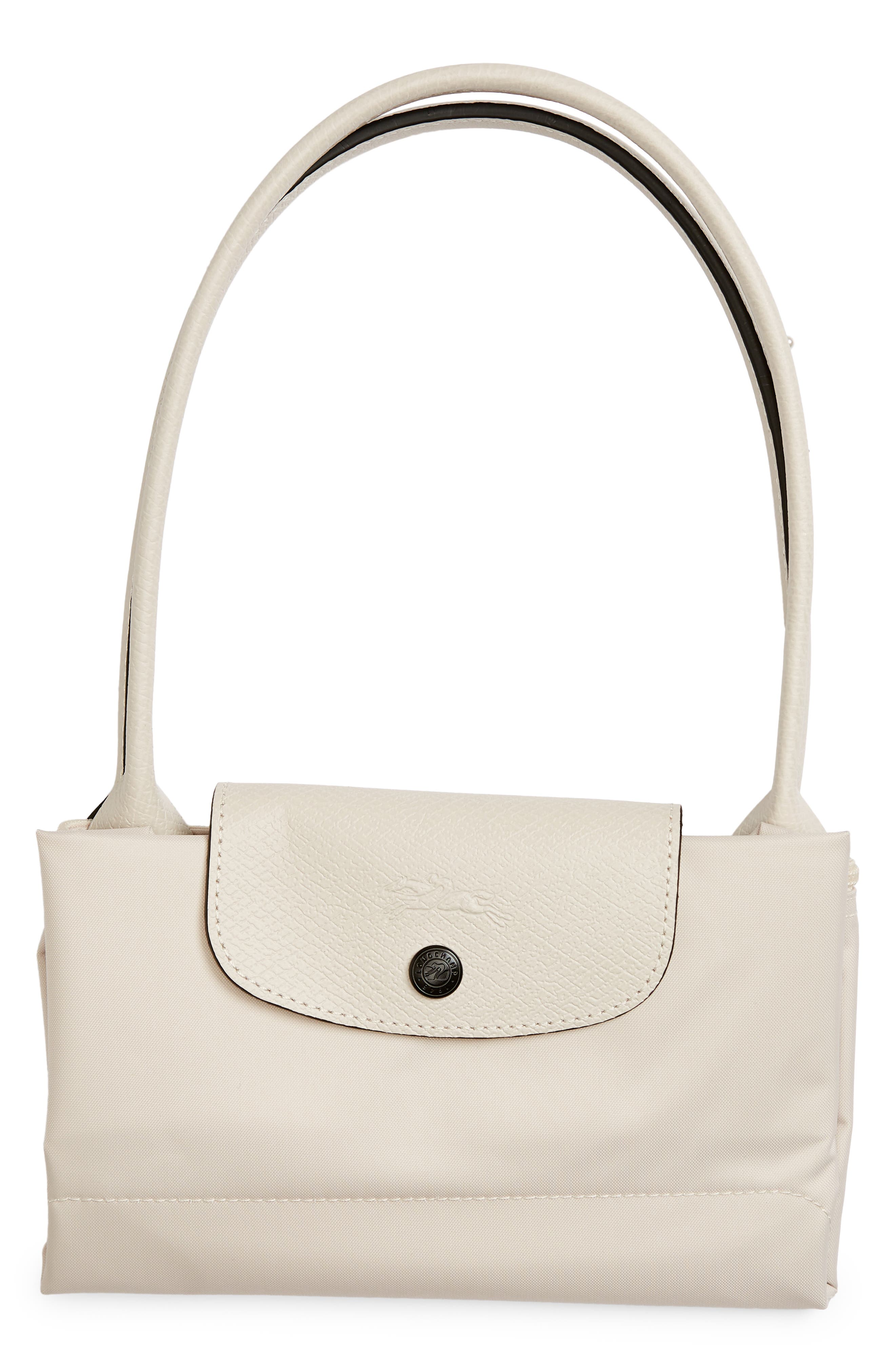 Small Le Pliage Recycled Canvas Shoulder Tote, Alternate, color, CHALK