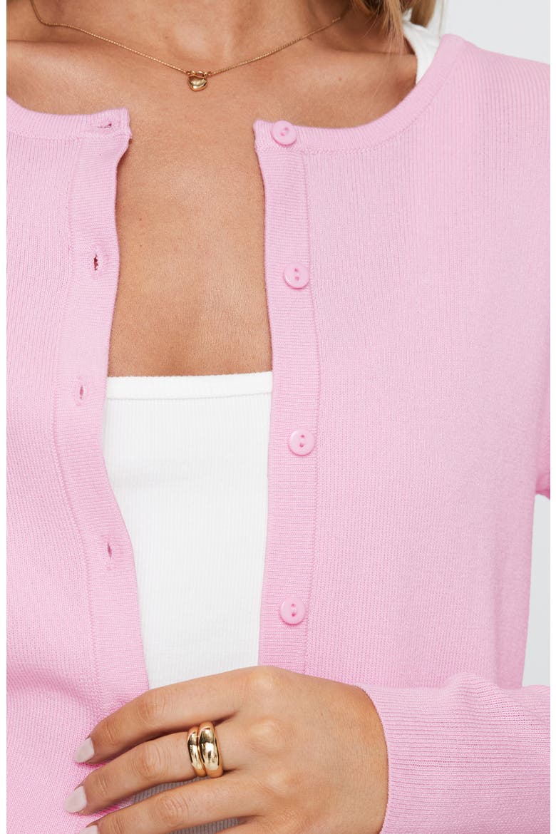 Button-Up Cardigan, Alternate, color, PINK