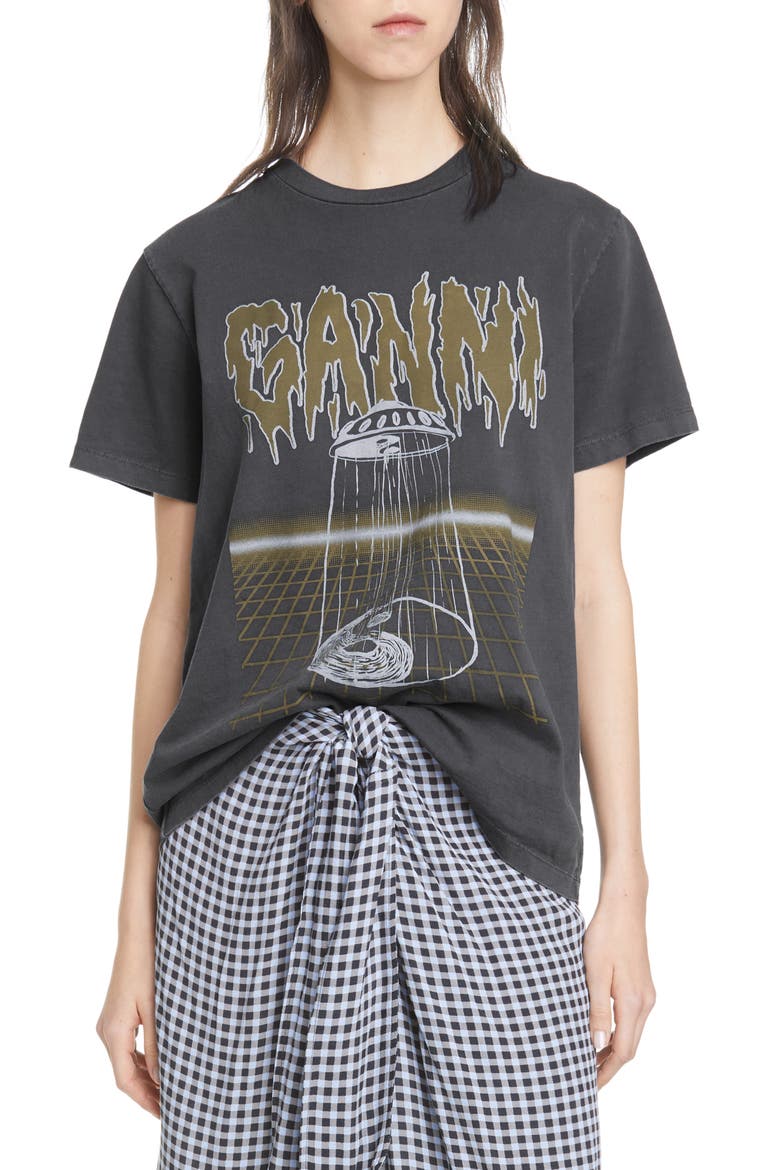 UFO Logo Graphic Tee, Main, color, PHANTOM 252
