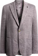Jack Victor Hartford Mauve Mélange Knit Linen & Wool Blend Sport Coat