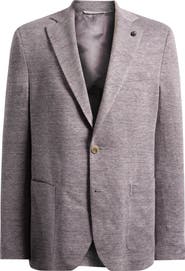 Jack Victor Hartford Mauve Mélange Knit Linen & Wool Blend Sport Coat