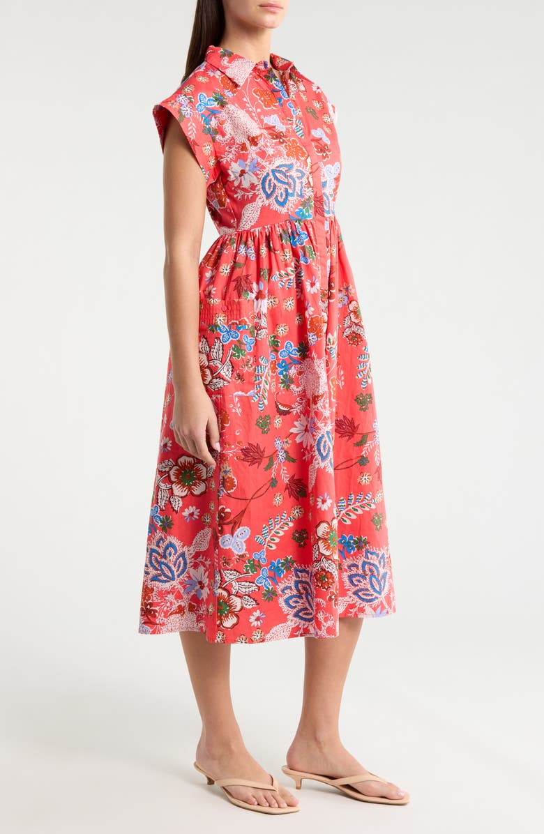 SUGARLIPS Oreanna Floral Grenola Shirtdress, Alternate, color,