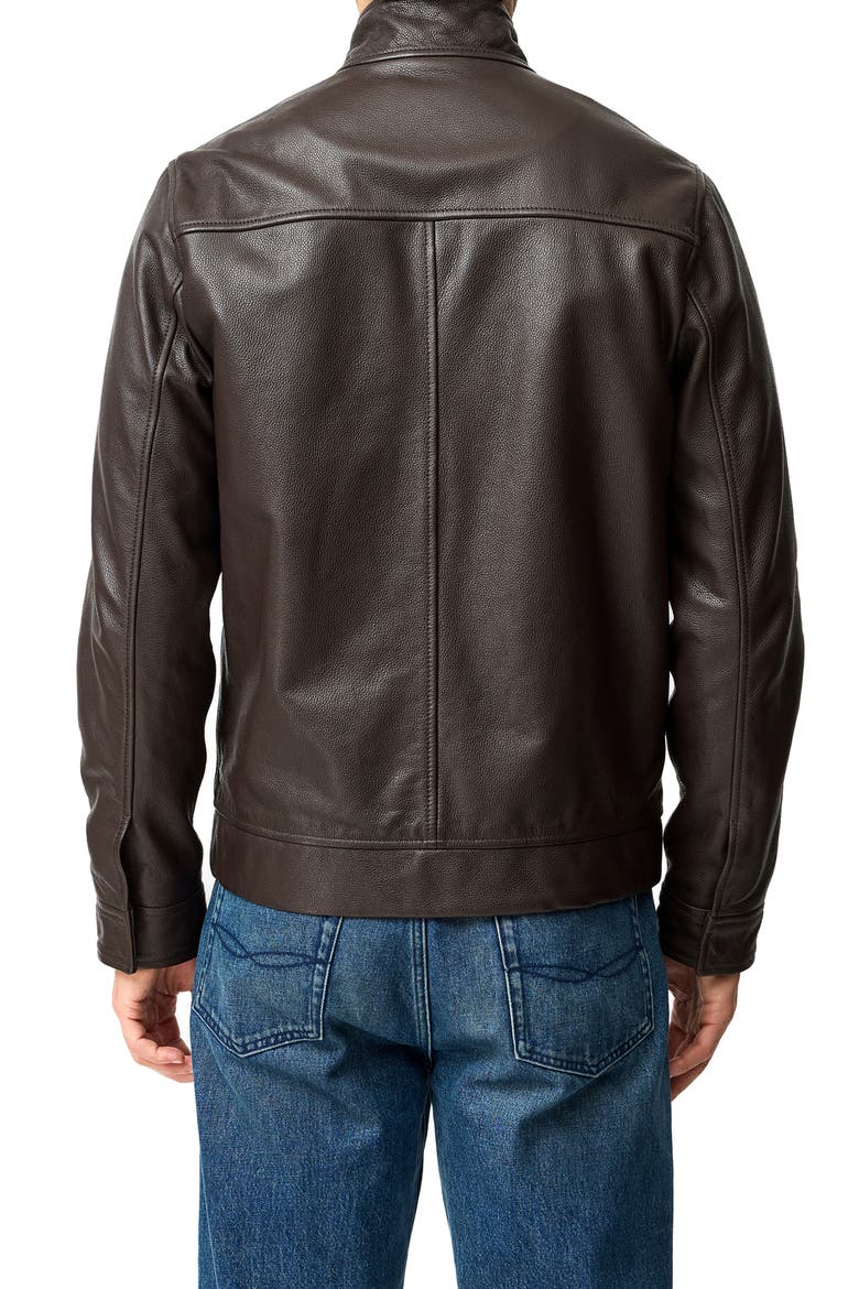 Canvastown Leather Jacket, Alternate, color, ESPRESSO
