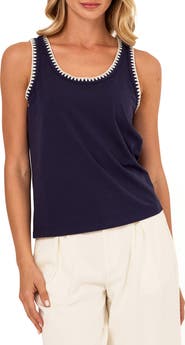 Threads 4 Thought Genevieve Contrast Trim Tank