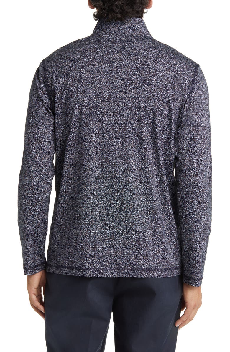 Bugatchi Anthony Micro Print OoohCotton<sup>®</sup> Quarter Zip Pullover, Alternate, color,