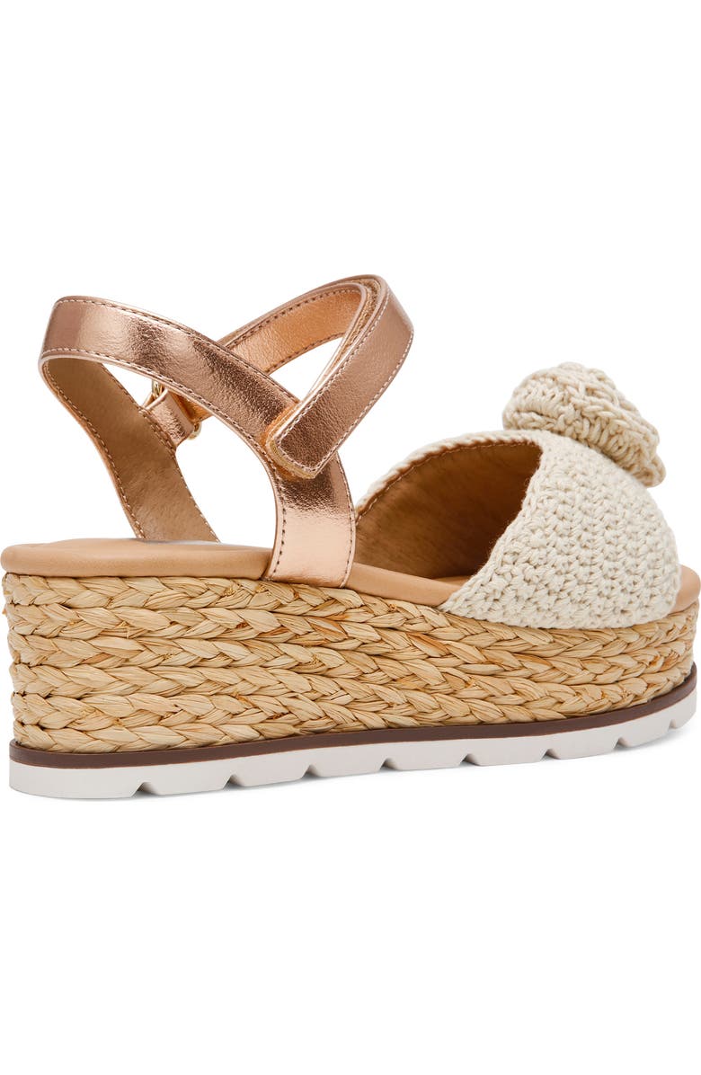 Dolce Vita Kids' Valissa Wedge Sandal, Alternate, color, Ivory/ Rose Gold