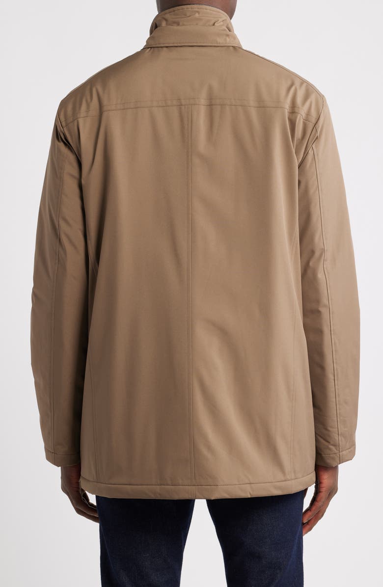 Johnston & Murphy Upton City Coat with Removable Bib, Alternate, color, Taupe