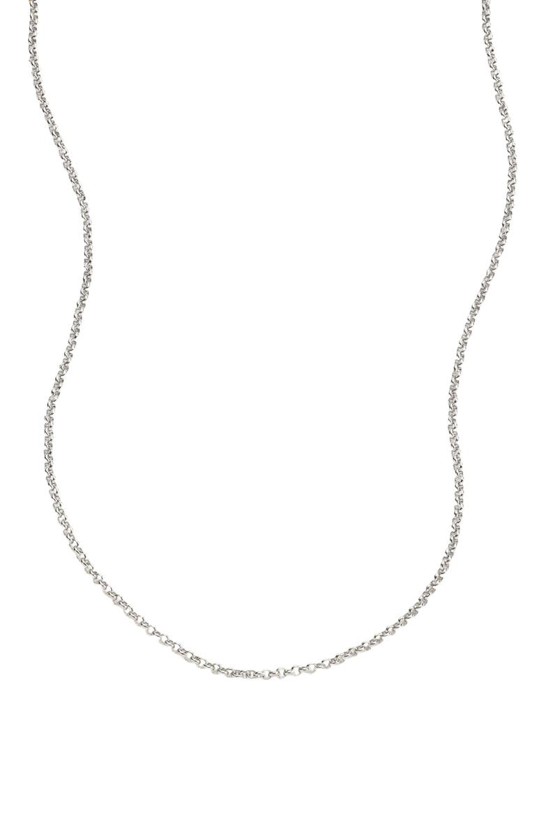 Rolo Chain Necklace, Main, color, SILVER
