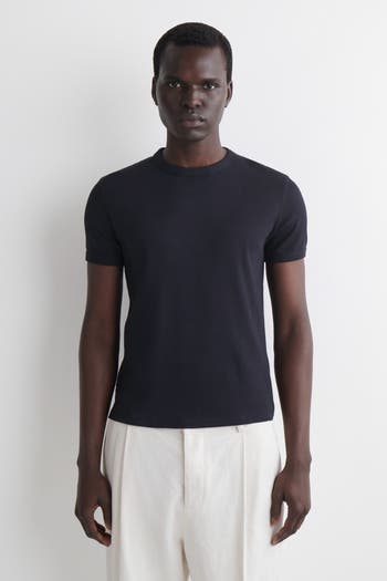 COS Slim Ribbed Cotton T-Shirt | Nordstrom