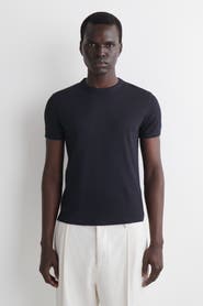 COS Slim Ribbed Cotton T-Shirt
