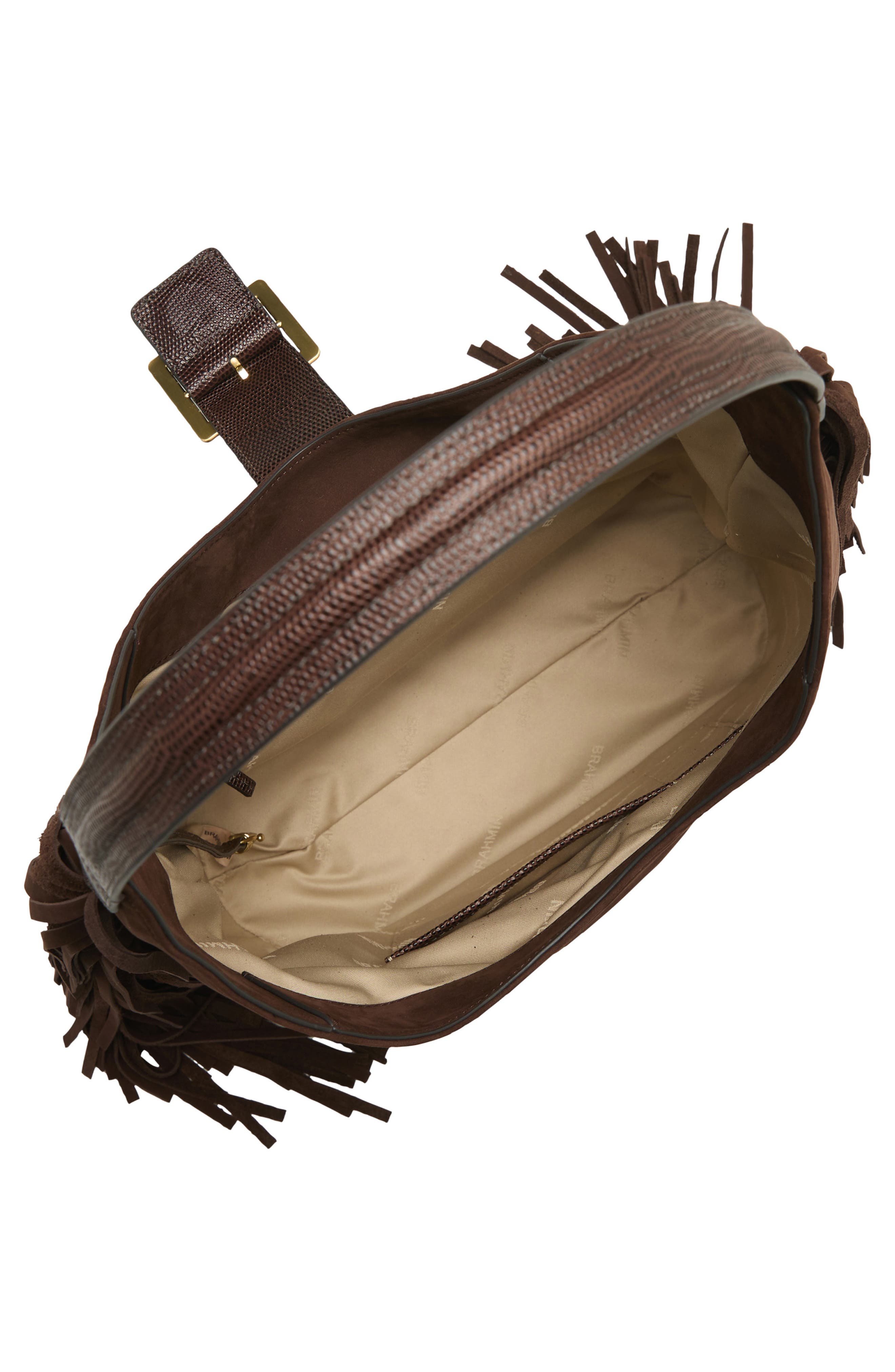 Gwynne Leather Shoulder Bag, Alternate, color, CHOCOLATE