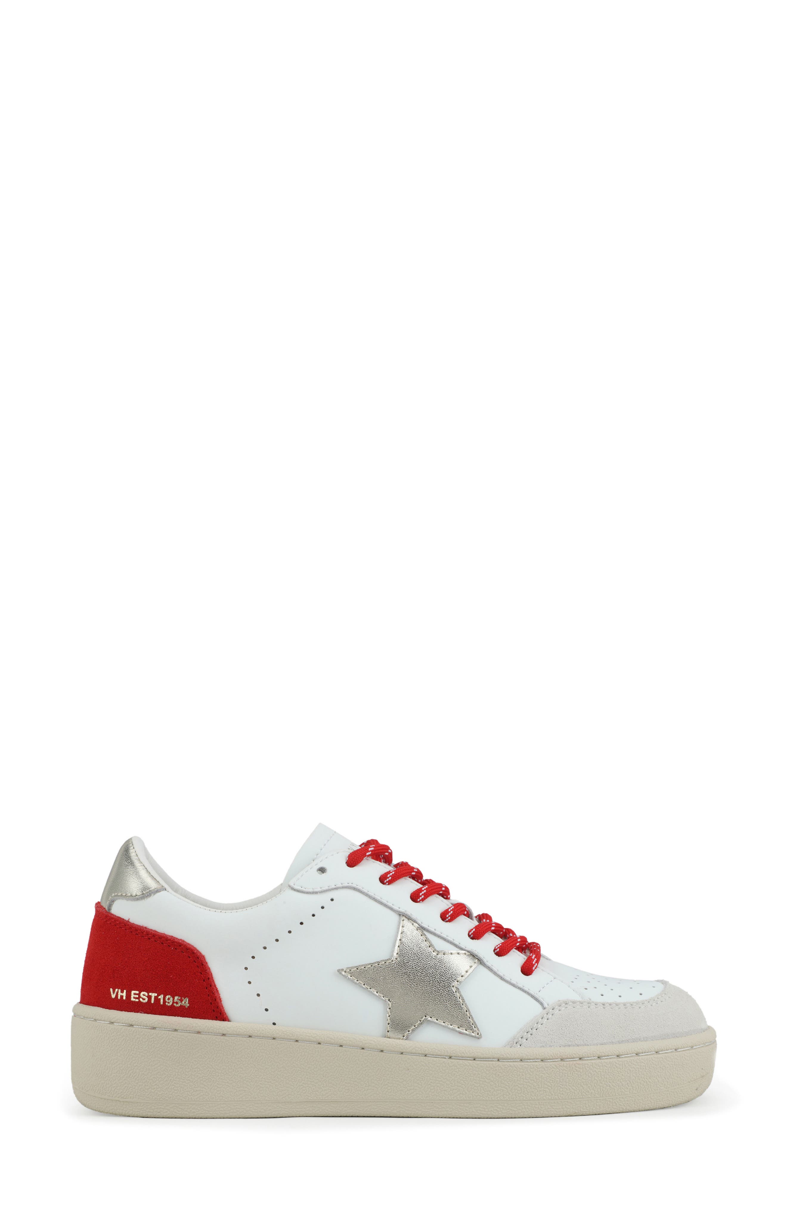 Noah Low Top Sneaker, Alternate, color, WHITE/ RED MULTI