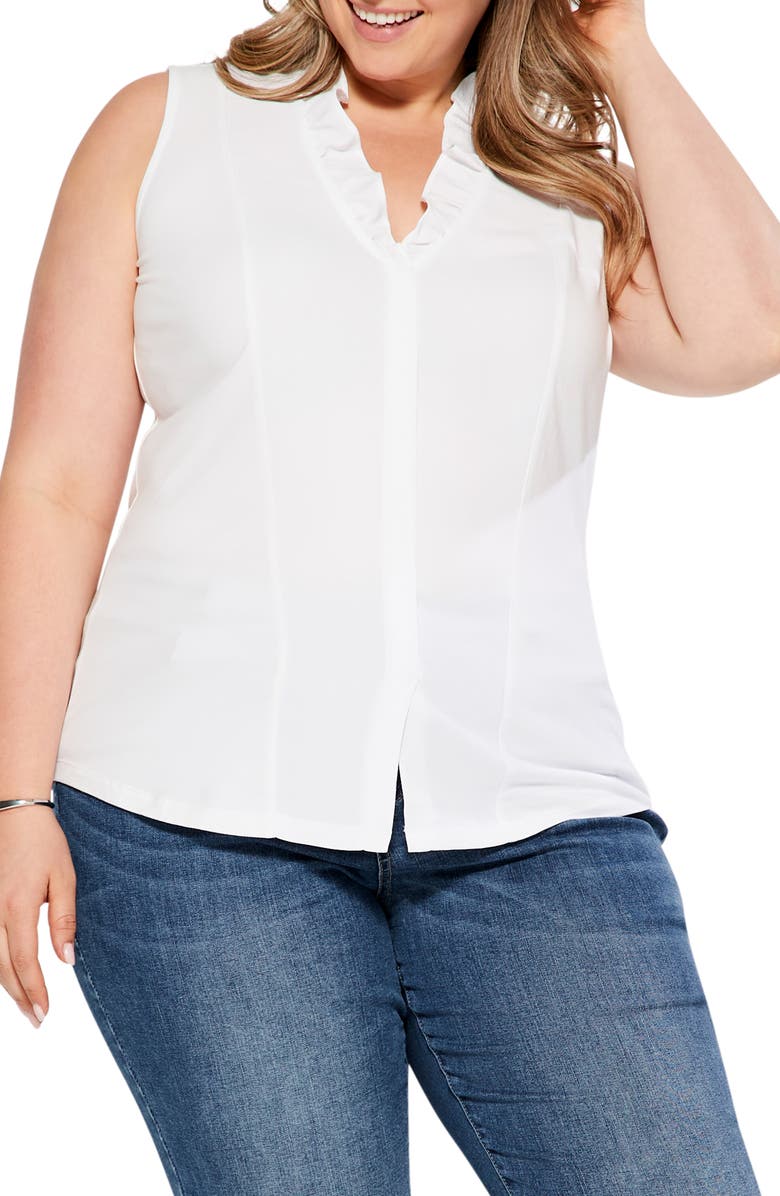 NIC+ZOE Ruffled Around Tank, Main, color, 