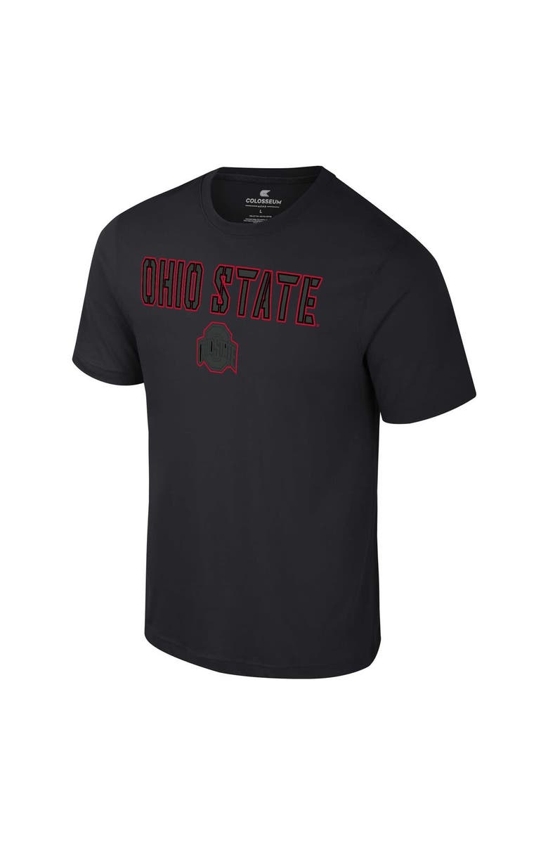 COLOSSEUM Men's Colosseum Black Ohio State Buckeyes Color Pop Active Blend T-Shirt, Alternate, color, 