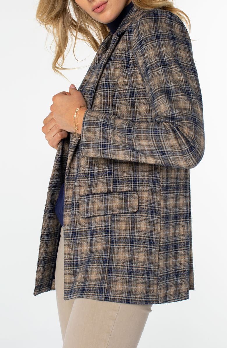 Liverpool Los Angeles Plaid Boyfriend Blazer, Alternate, color,