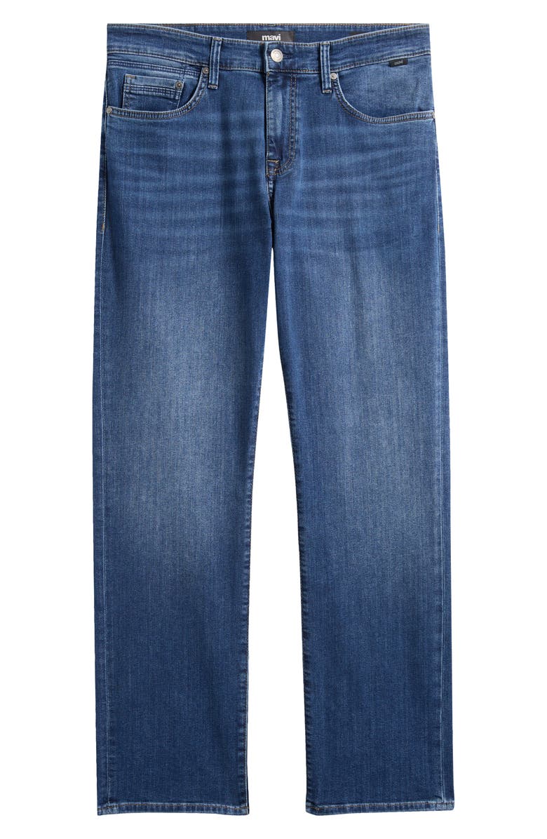 Mavi Jeans Matt Relaxed Straight Fit Jeans, Alternate, color, Deep Brushed Williamsburg