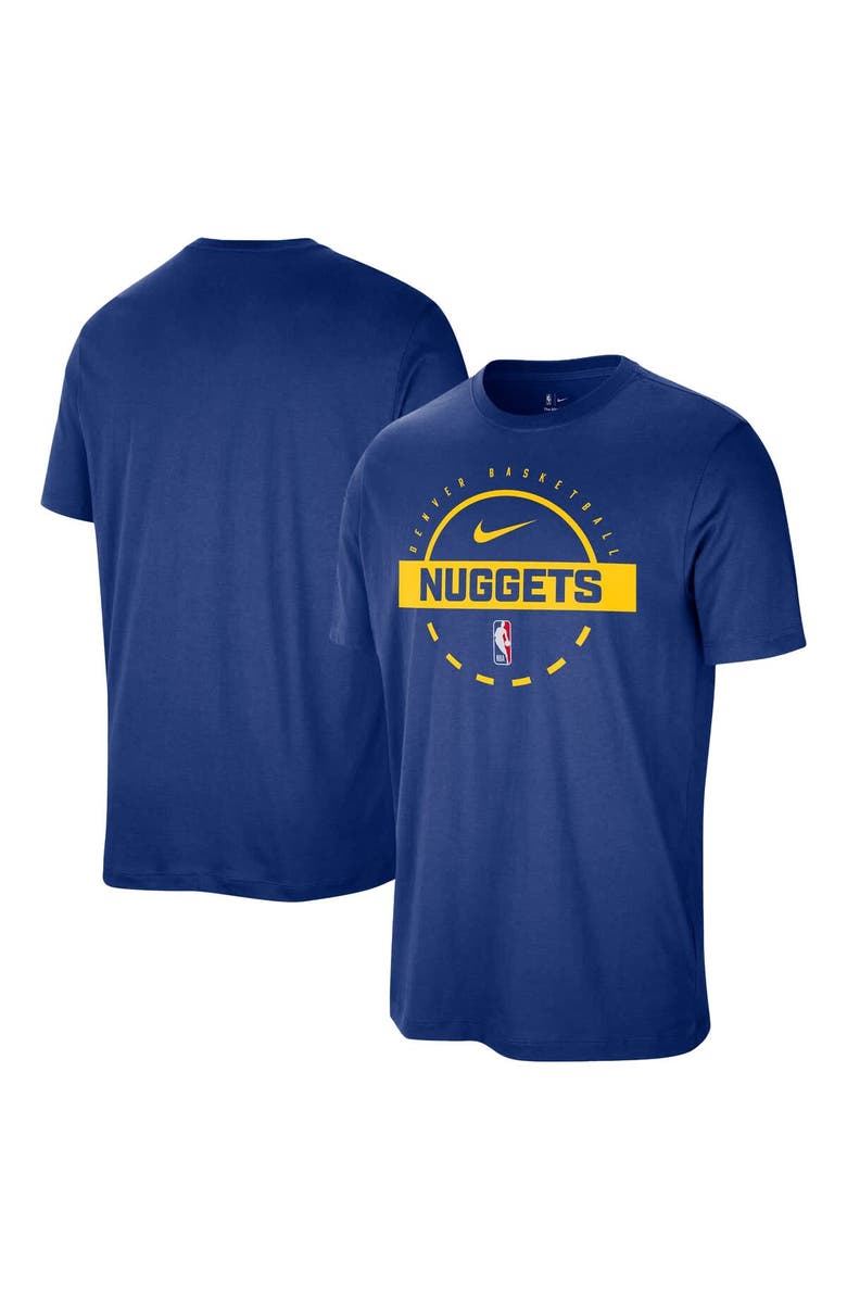 Nike Men's Nike Blue Denver Nuggets Authentic Practice T-Shirt, Alternate, color, Blue