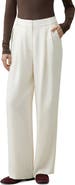 Lilysilk Silk Crepe Pleated Straight Trousers