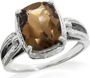 YS GEMS Sterling Silver Quartz Ring