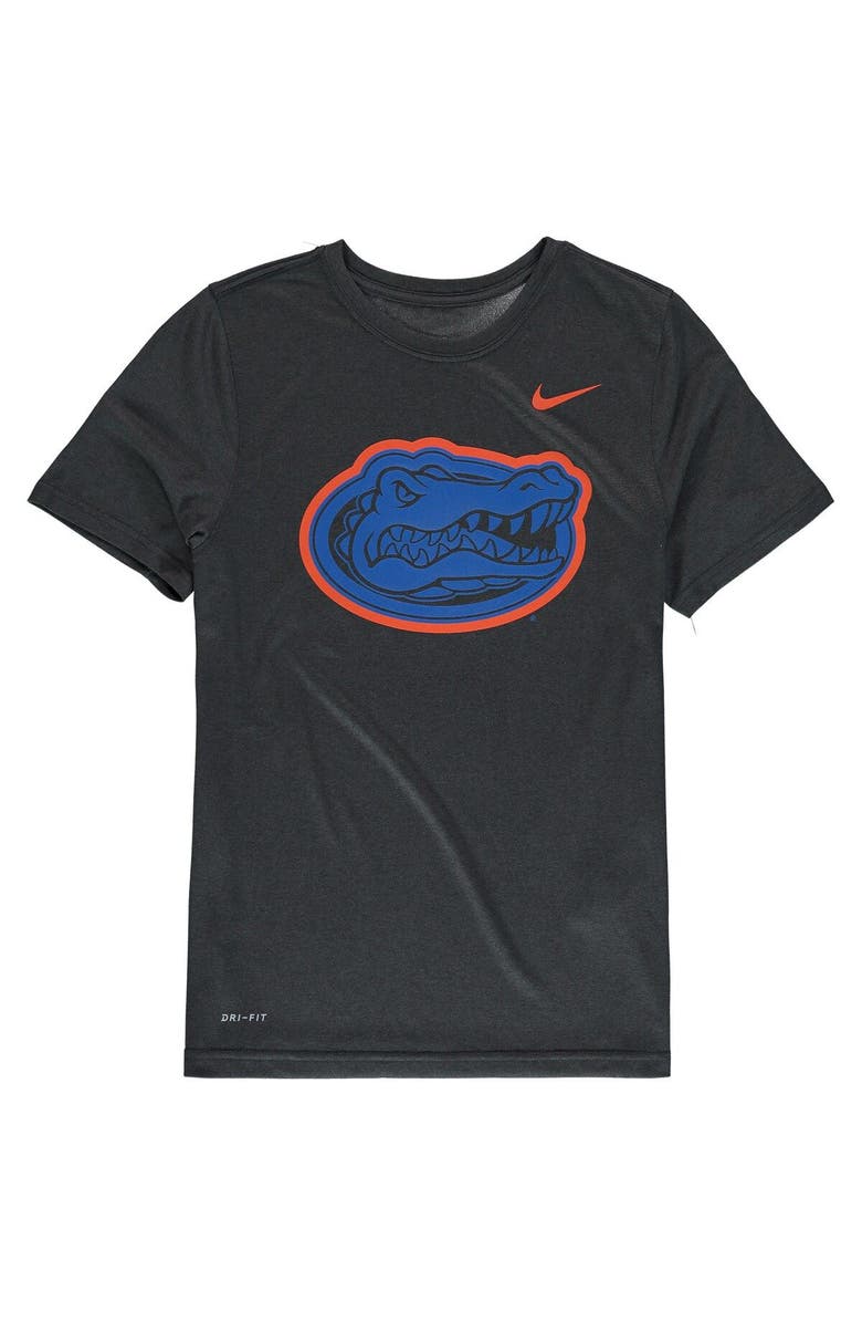 Nike Youth Nike Anthracite Florida Gators Legend Travel Performance T-Shirt, Main, color, 