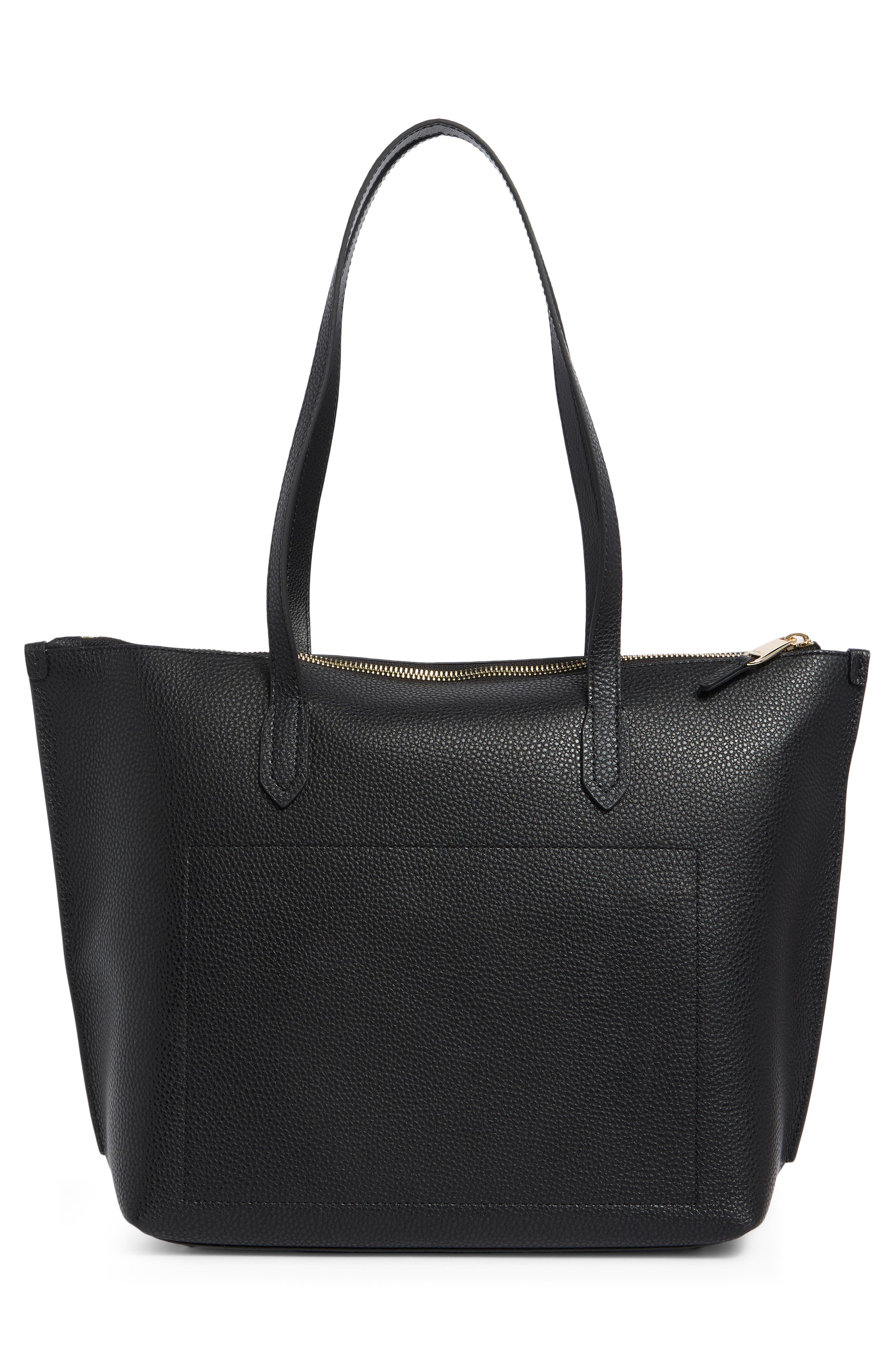Furla Classic Medium Leather Tote, Alternate, color, Nero