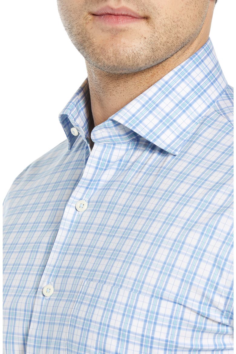 Portofino Tartan Performance Sport Shirt, Alternate, color, VESSEL