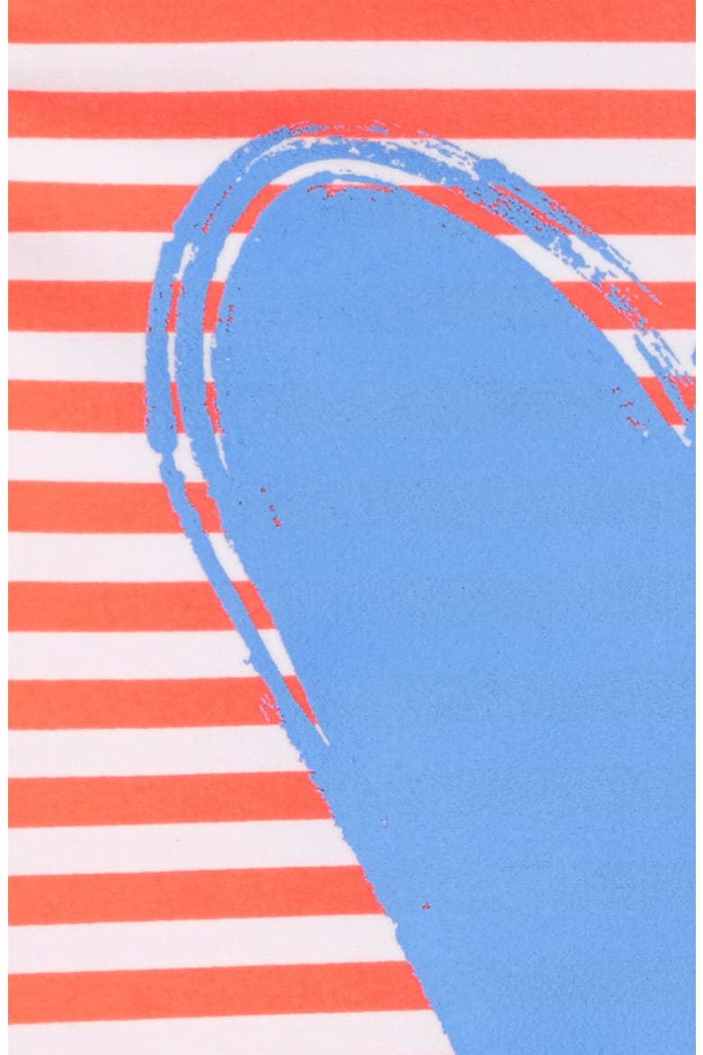 One-Piece Swimsuit, Alternate, color, CORAL BLAZE BLUE LAPIS HEART